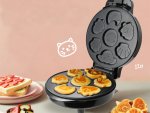 Verk 07254 Vaflovač 1200 W, 7 vaflí, zvieratá, čierny