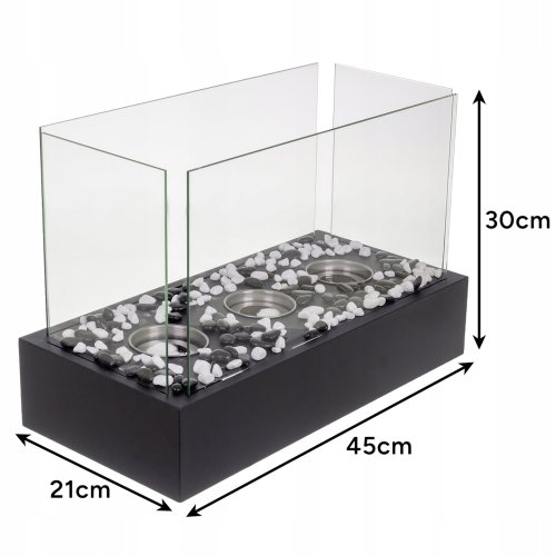 Kaminer 26318 Bio-rám 45 x 29 x 20,5 cm, čierny