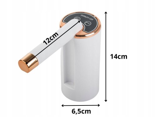 Verk 27519 Elektrické čerpadlo na vodní lahev USB, bílé