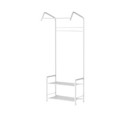 Verk 27524 Univerzálny stojan na oblečenie a obuv, biely