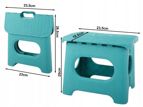 Verk 27478 Protišmyková skladacia stolička 23 x 16 x 20 cm, oranžová