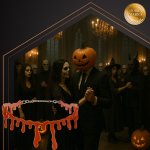 Ruhhy 26143 Náhrdelník v tvare kvapkajúcej krvi, HALLOWEEN