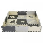 Kruzzel 25785 Kontrastné penové puzzle 30,5 x 30,5 cm, 35 kusov