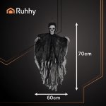 Ruhhy 26125 Čierna závesná kostra, HALLOWEEN