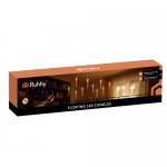 Ruhhy 26177 LED Plovoucí svíčky s kouzelnou hůlkou, 12 ks, Halloween