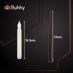 Ruhhy 26177 LED Plovoucí svíčky s kouzelnou hůlkou, 12 ks, Halloween