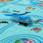 Kruzzel 24851 Interaktívne puzzle podmorský svet s dopravnými značkami