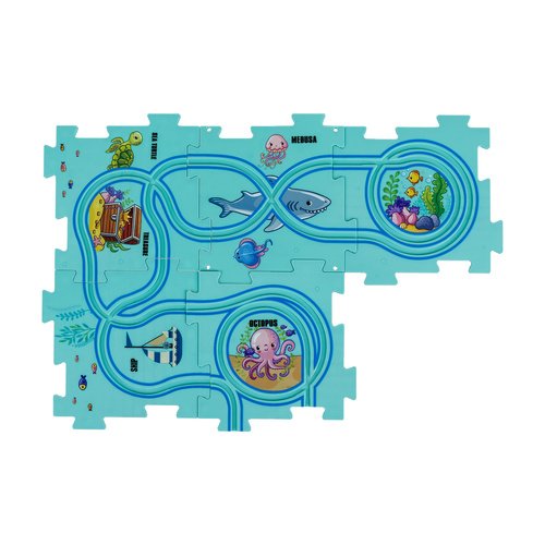 Kruzzel 24851 Interaktívne puzzle podmorský svet s dopravnými značkami
