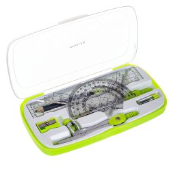 Maaleo 26170 Geometrická sada v pouzdře 10 kusů, zelená