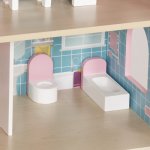 Kruzzel 26364 XXL domček pre bábiky s LED osvetlením, drevený