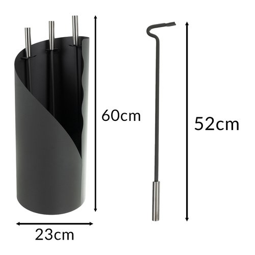 Kaminer 25970 Krbové nářadí 3 díly, černá