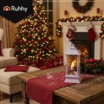 Ruhhy 26753 LED vianočný lampáš 12,5 cm, biely