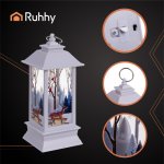 Ruhhy 26753 LED vianočný lampáš 12,5 cm, biely