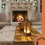 Ruhhy 26754 LED vianočný lampáš 12,5 cm, medený