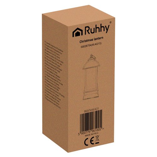 Ruhhy 26754 LED vianočný lampáš 12,5 cm, medený