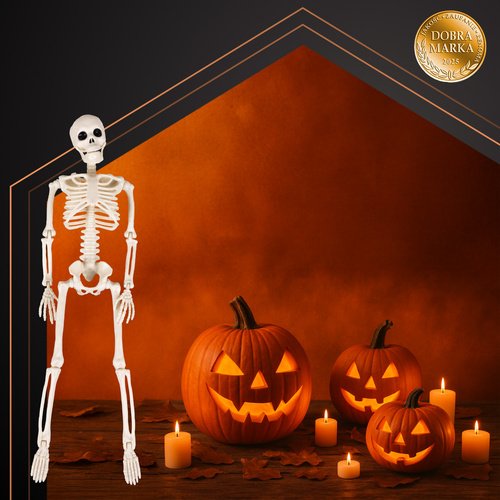 Ruhhy 26027 Ľudská kostra na Halloween 40 cm