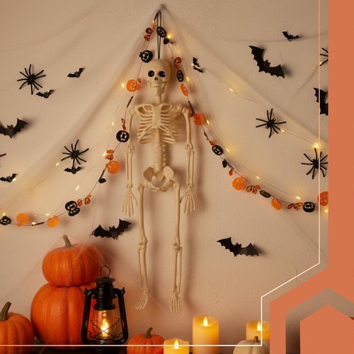 Ruhhy 26027 Ľudská kostra na Halloween 40 cm