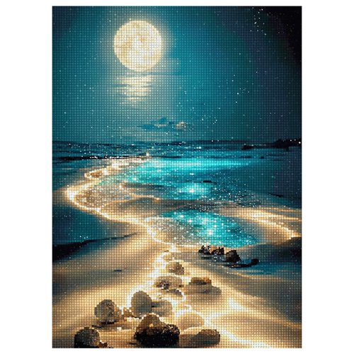 Maaleo 26769 Diamantové malování 40 x 30 cm, Pláž