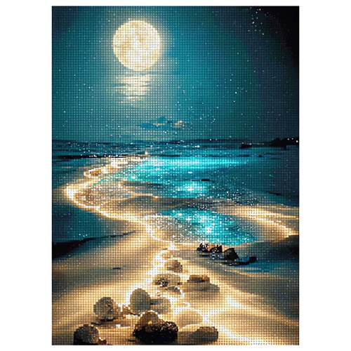 Maaleo 26769 Diamantové malování 40 x 30 cm, Pláž