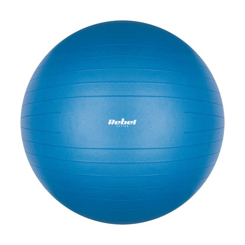 Rebel RBA-3100 Gymnastický míč 55 cm s ruční pumpičkou, modrý