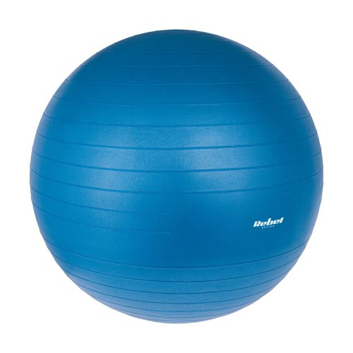 Rebel RBA-3100 Gymnastický míč 55 cm s ruční pumpičkou, modrý
