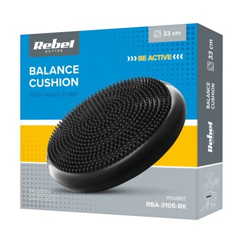 Rebel RBA-3105 Masážní a balanční podložka polštář 33 cm + pumpička