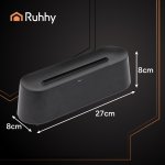 Ruhhy 26328 Dekoratívny zvlhčovač vzduchu RGB LED s efektom plameňa, 250 ml, čierny