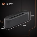 Ruhhy 26328 Dekorativní RGB LED zvlhčovač vzduchu s efektem plamene, 250 ml, černý