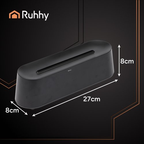 Ruhhy 26328 Dekorativní RGB LED zvlhčovač vzduchu s efektem plamene, 250 ml, černý