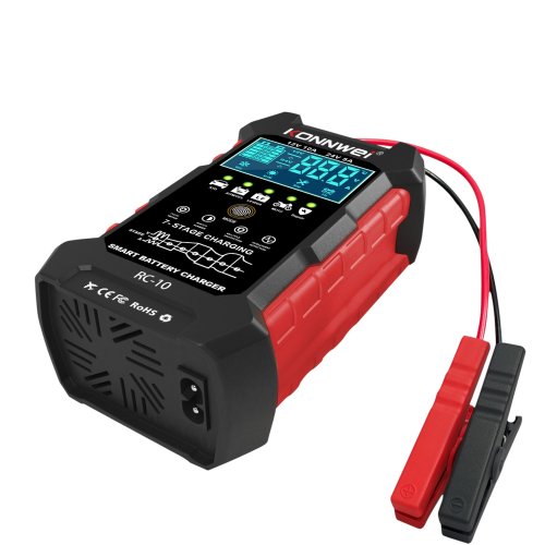 Konnwei RC-10 Nabíječka akumulátorů s automatikou 12 - 24 V, 5 A / 10 A