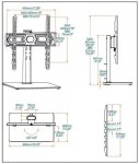 Cabletech UCH0022 Univerzální stojan pro televizory s úhlopříčkou 32"-55", černý