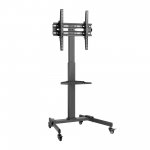 Cabletech UCH0218 Mobilní držák na kolečkách pro televizory 32” – 55”, černý