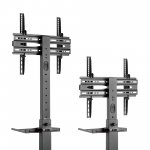 Cabletech UCH0218 Mobilní držák na kolečkách pro televizory 32” – 55”, černý