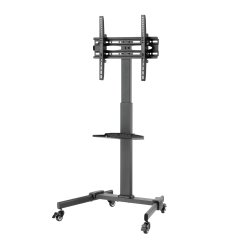 Cabletech UCH0218 Mobilní držák na kolečkách pro televizory 32” – 55”, černý