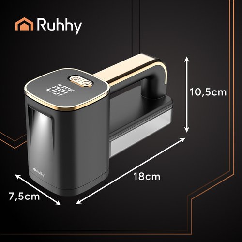Ruhhy 26642 Odstraňovač žmolkov AKU, 1800 mAh, 3,7 V, čierna
