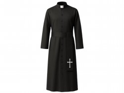 Ruhhy 26174 Karnevalový kostým kňaza XL/XXL, čierny