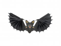 Ruhhy 26126 Závěsný netopýr - Halloweenská dekorace, 60 cm