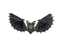 Ruhhy 26126 Závesný netopier - halloweenska dekorácia, 60 cm