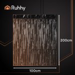 Ruhhy 26172 Dekoratívny záves, fotostena, 200 x 100 cm, čierny