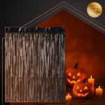 Ruhhy 26172 Dekorativní závěs, fotostěna, 200 x 100 cm, černý