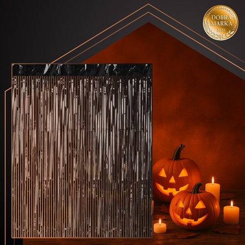 Ruhhy 26172 Dekorativní závěs, fotostěna, 200 x 100 cm, černý