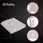 Ruhhy 26201 Elektrická vyhrievacia deka s reguláciou teploty 150 x 80 cm, biela