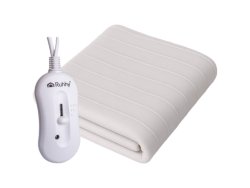 Ruhhy 26201 Elektrická vyhrievacia deka s reguláciou teploty 150 x 80 cm, biela