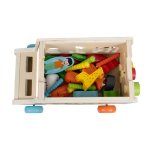 Kruzzel 26250 Dřevěné didaktické autíčko, vkládačka