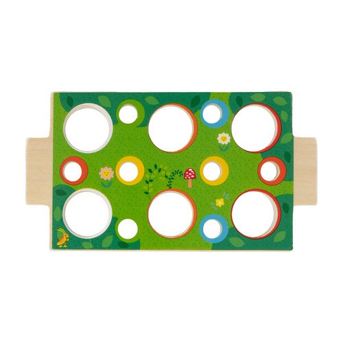 Kruzzel 26250 Dřevěné didaktické autíčko, vkládačka