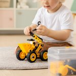 ISO 22416 Stavebnice kreativní - stavební vozidla, 100 dílků 