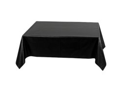 Ruhhy 26569 Plastový party ubrus 137 x 274 cm, černý