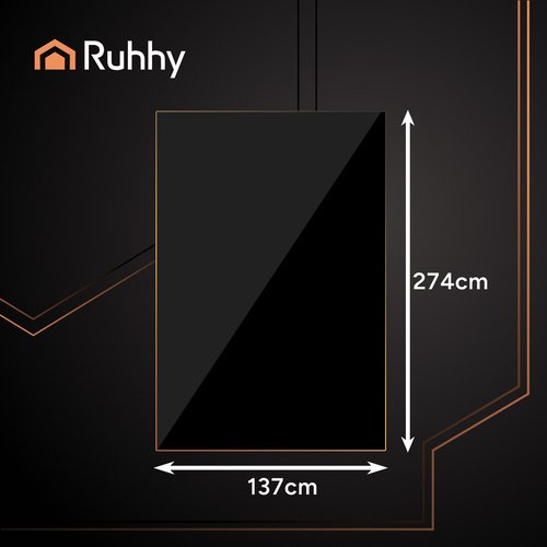 Ruhhy 26569 Plastový party ubrus 137 x 274 cm, černý