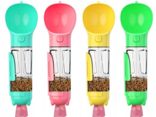 Verk 19500 Prenosný dávkovač vody a krmiva pre domáce zvieratá, zelený