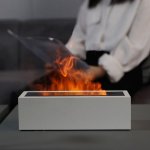 Verk 24647 Aroma difuzér a zvlhčovač vzduchu s imitací plamene, bílý